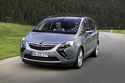 Новая модель Opel Zafira будет немного больше своего предшественника
